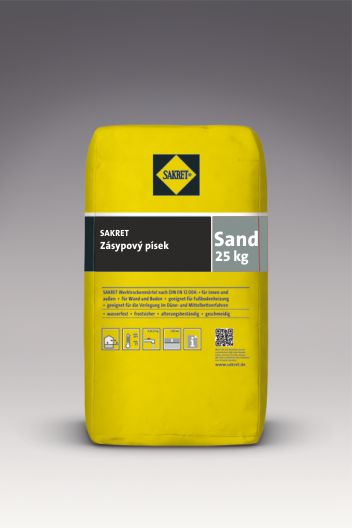 Jemný suchý křemičitý zásypový písek 25 kg