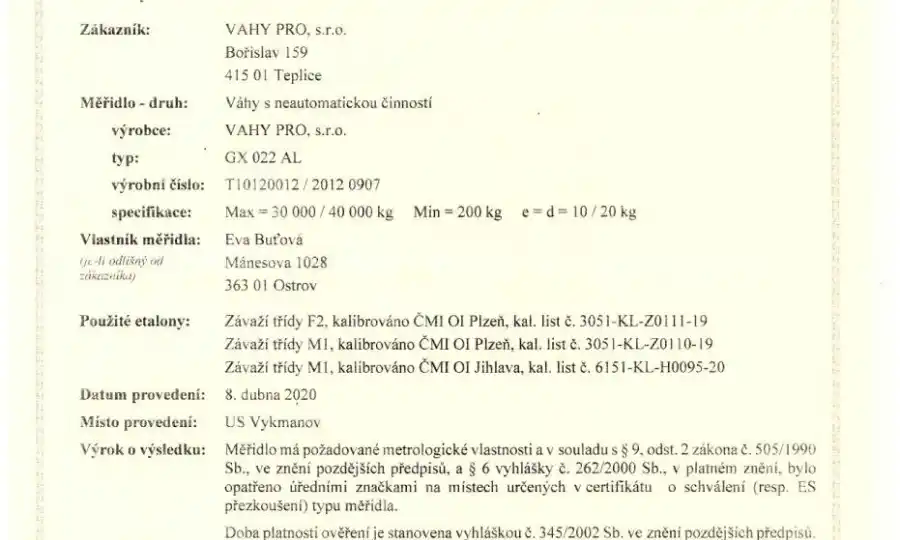 Certifikát